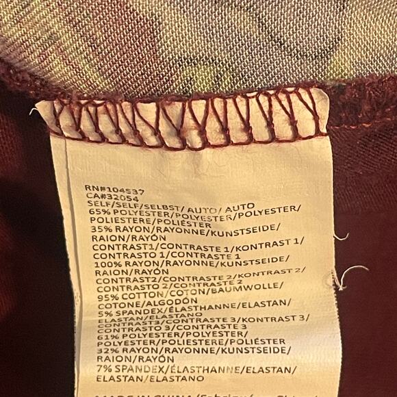 Anthropologie TINY Ashlee Floral Top Womens XS Purple V-Neck Puff Sleeve Boho - Picture 6 of 9